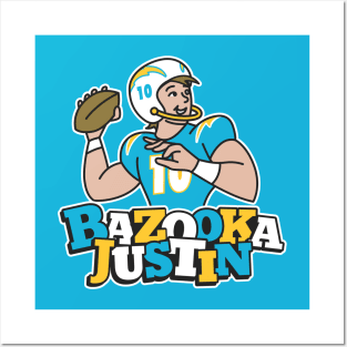 Bazooka Justin Herbert Chargers Posters and Art